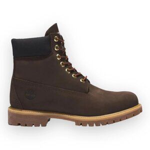 Timberland Premium 6-Inch Waterproof Boot Dark Brown Nubuck | Mens 7.5